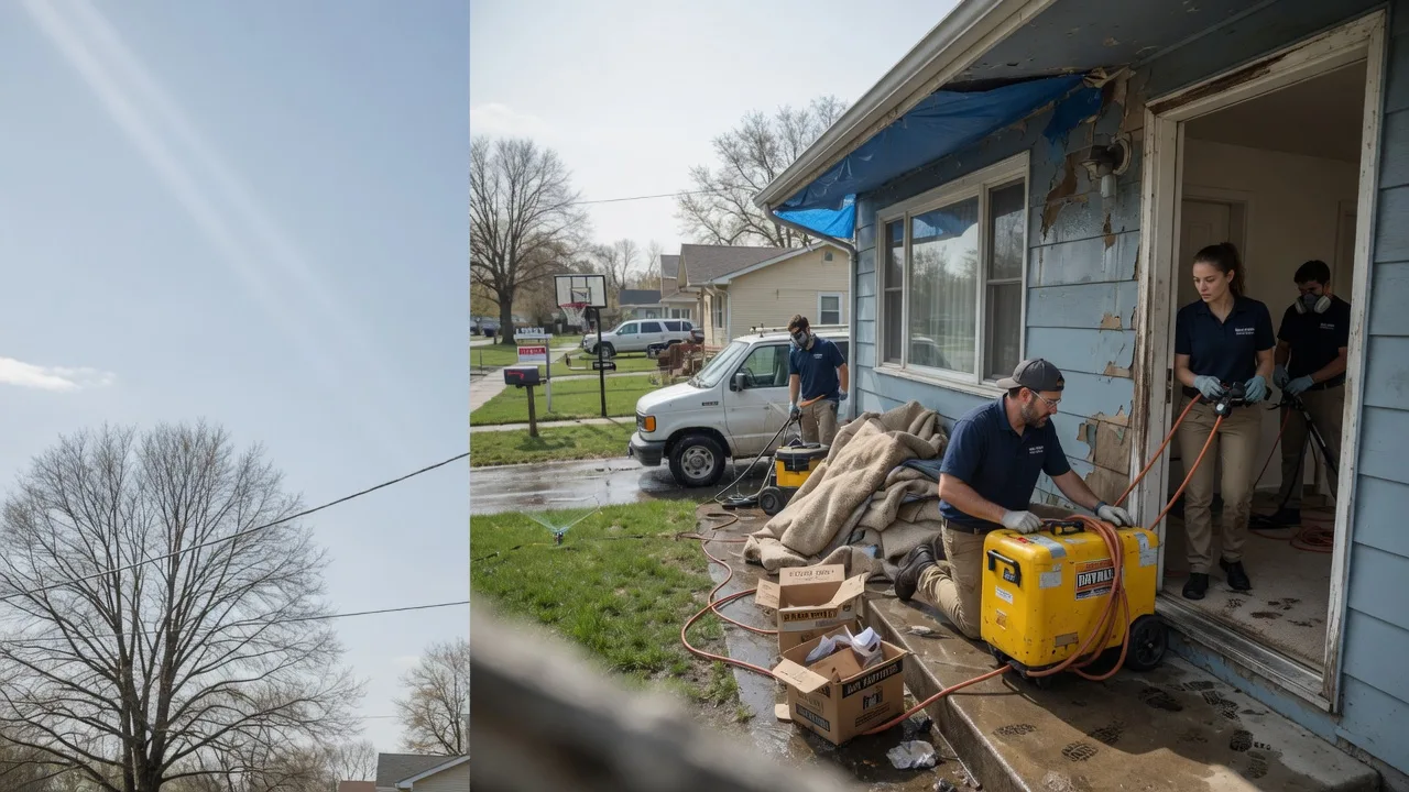 Basement Flood Cleanup in Delhi, LA near me